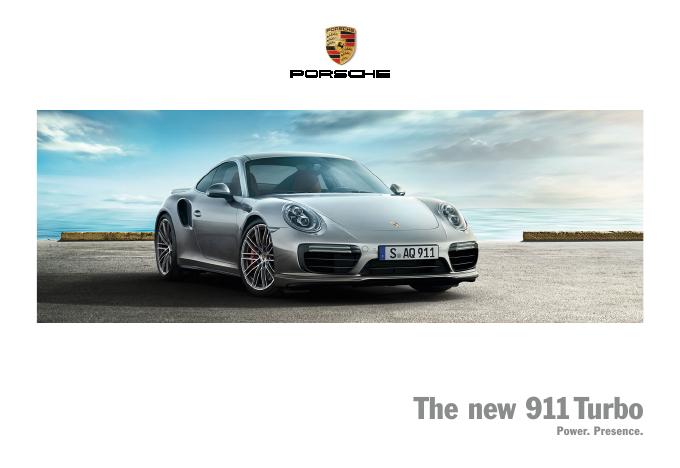 Рекламный буклет Porsche 991 Turbo US